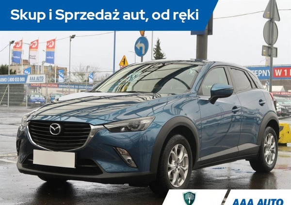 Mazda CX-3 cena 75000 przebieg: 91966, rok produkcji 2018 z Biała Piska małe 92